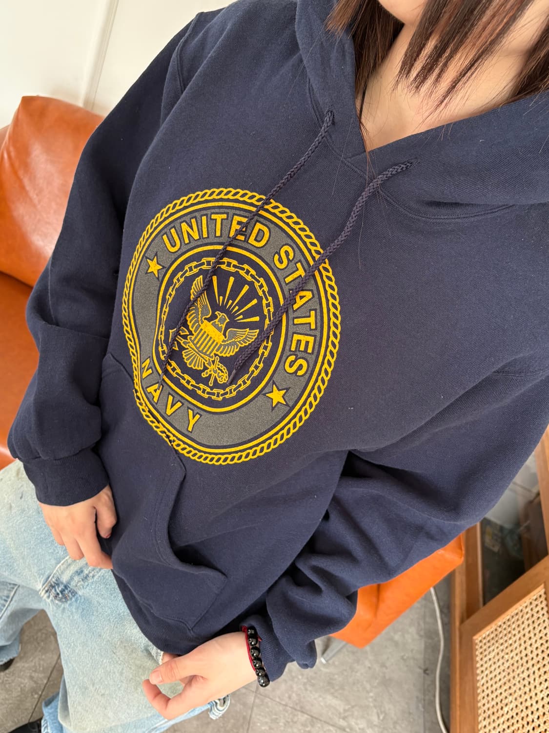 MADE IN USA 🇺🇸 NAVY 후드티 상품이미지9