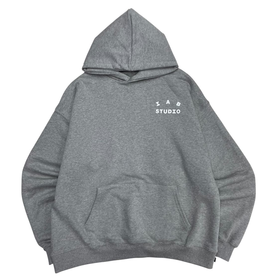 아이앱스튜디오 화이트 로고 그레이 후드 XL 상품이미지3