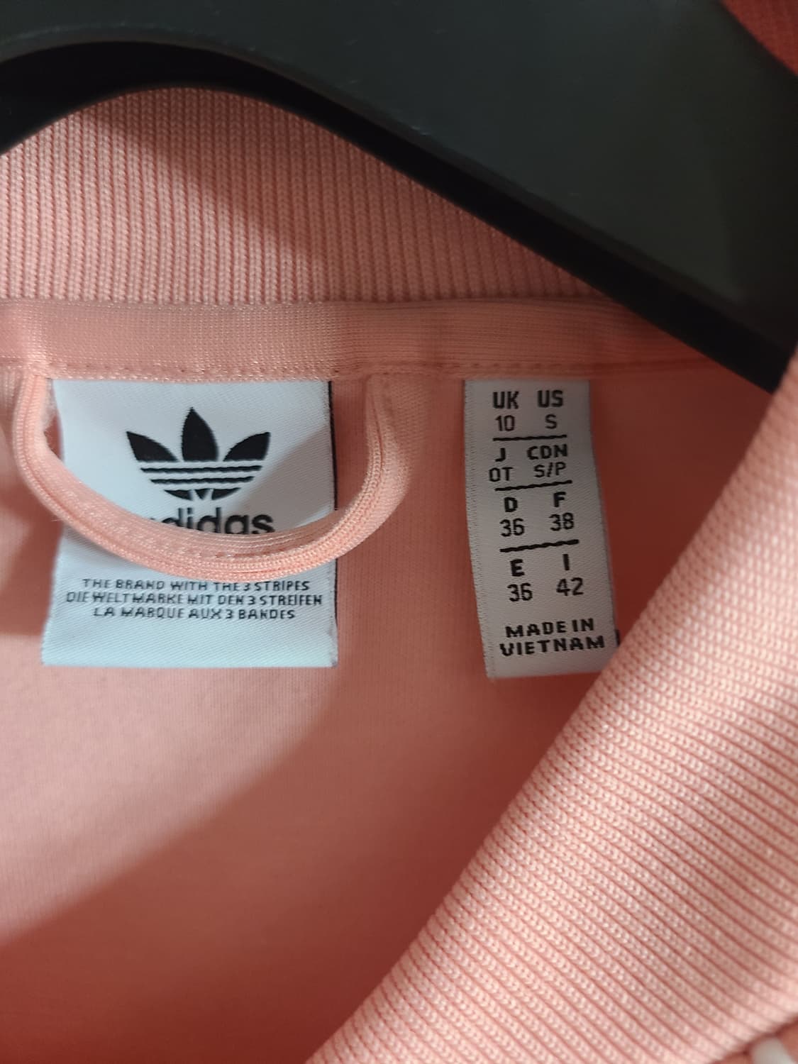 아디다스 삼선 저지 자켓 피치핑크(S) 상품이미지2