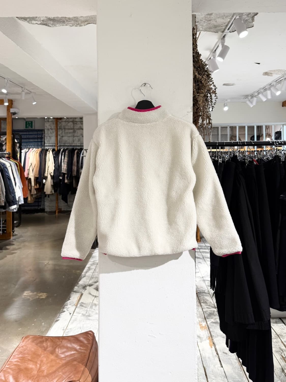 폴로 랄프로렌 화이트 오렌지 포켓 풀오버 플리스 상품이미지6