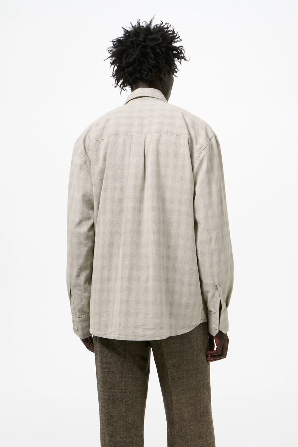 [46,48,50,52]아워레가시 26ss ABOVE 체크 셔츠 상품이미지4