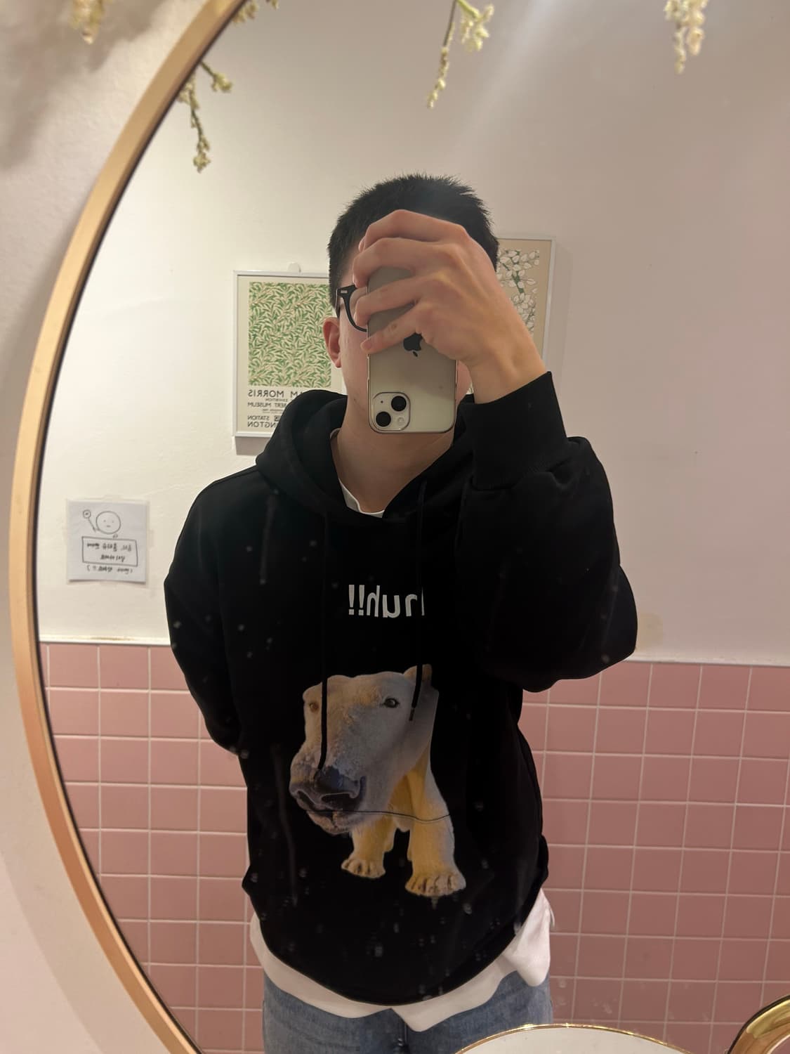 Suade huh! Hoodie black 상품이미지2