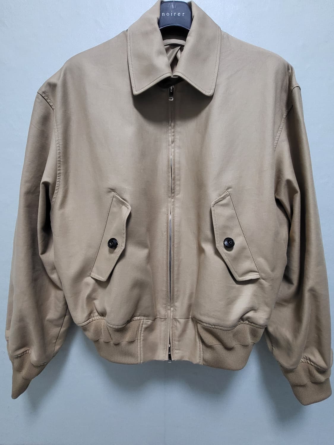 노이어 헤비 치노 오버핏 집업 블루종 상품이미지1