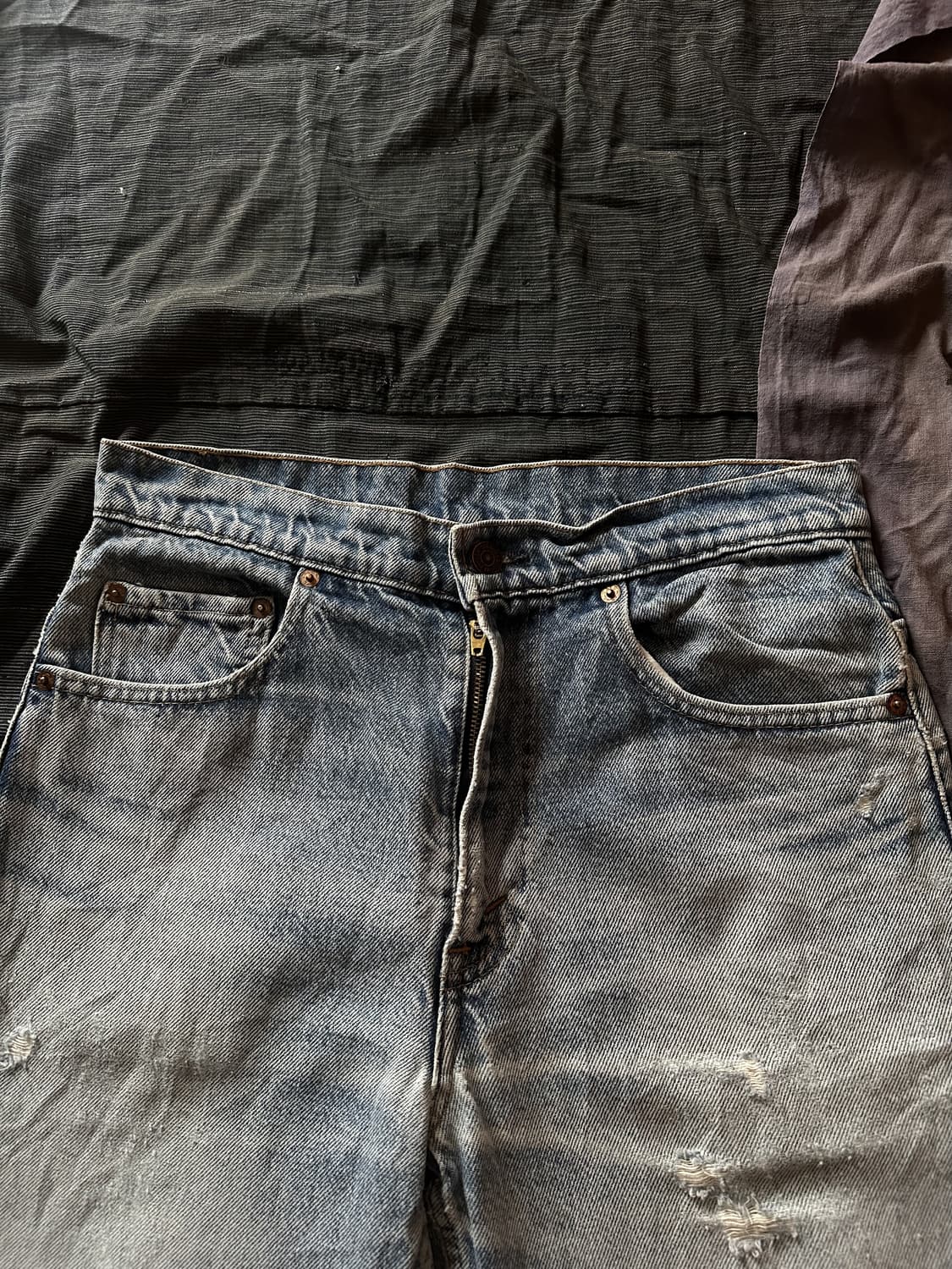 80s USA Levis 517 Boots Cut Denim Pants 상품이미지4