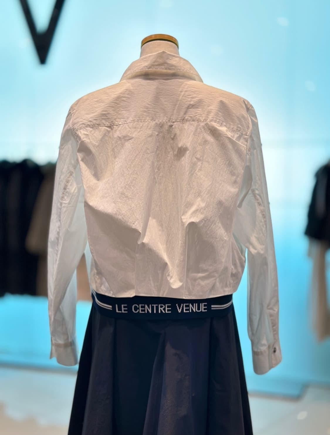 보브 자카드밴딩 햄 블라우스 66사이즈 상품이미지2