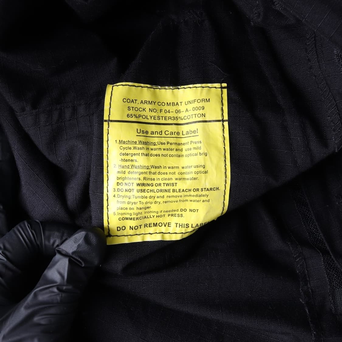 US Army ACU 블랙 립스탑 전술 자켓 M 상품이미지6