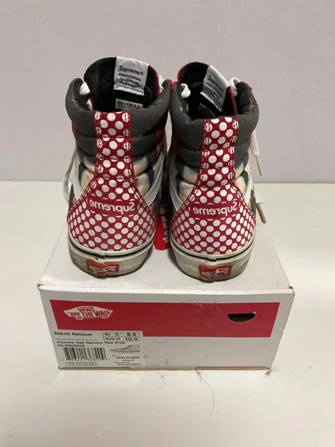 [265] 14SS 슈프림 Supreme 꼼데가르송 반스 Sk8-Hi 상품이미지5