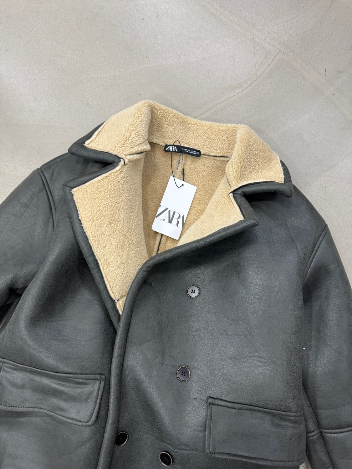 자라 무스탕 새상품 XS 상품이미지2