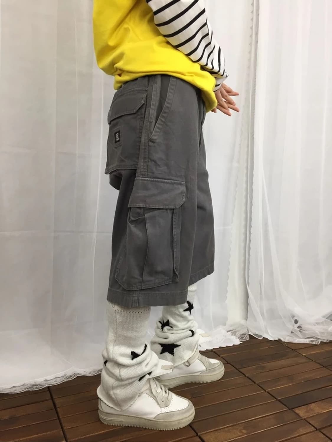 KR3W Brigade Gray Cargo Shorts 상품이미지3