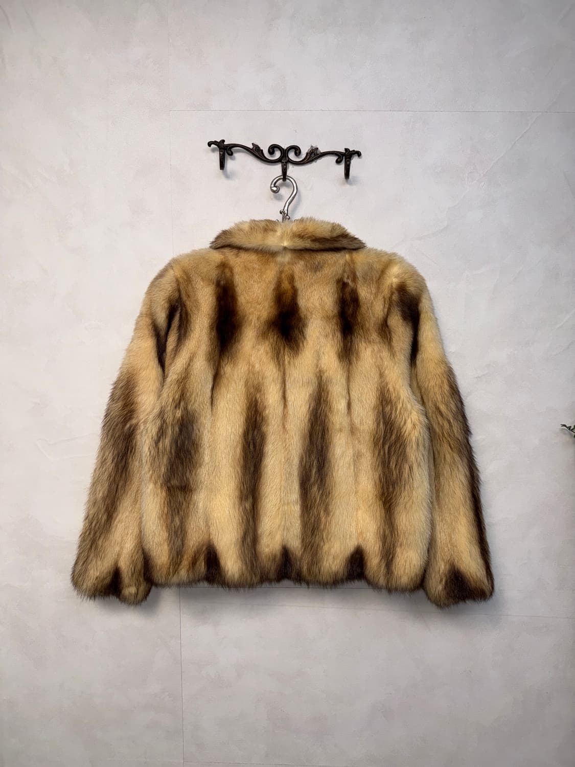 Mixed brown fitch mink fur jacket  상품이미지3