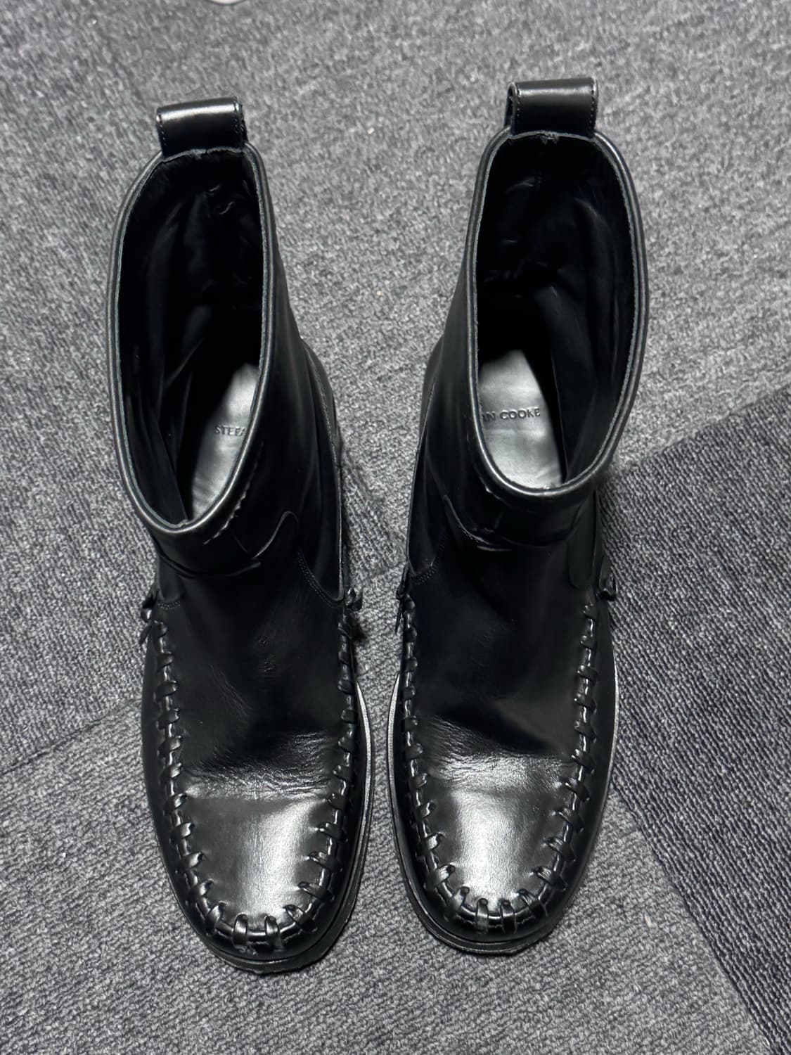 휩스티치 가죽 부츠 상품이미지3