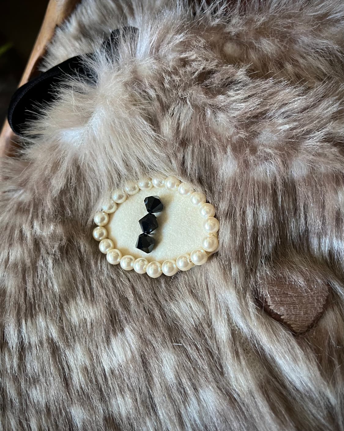 CA4LA Archive Cats Jewel&Ribbon Fur Hat 상품이미지5