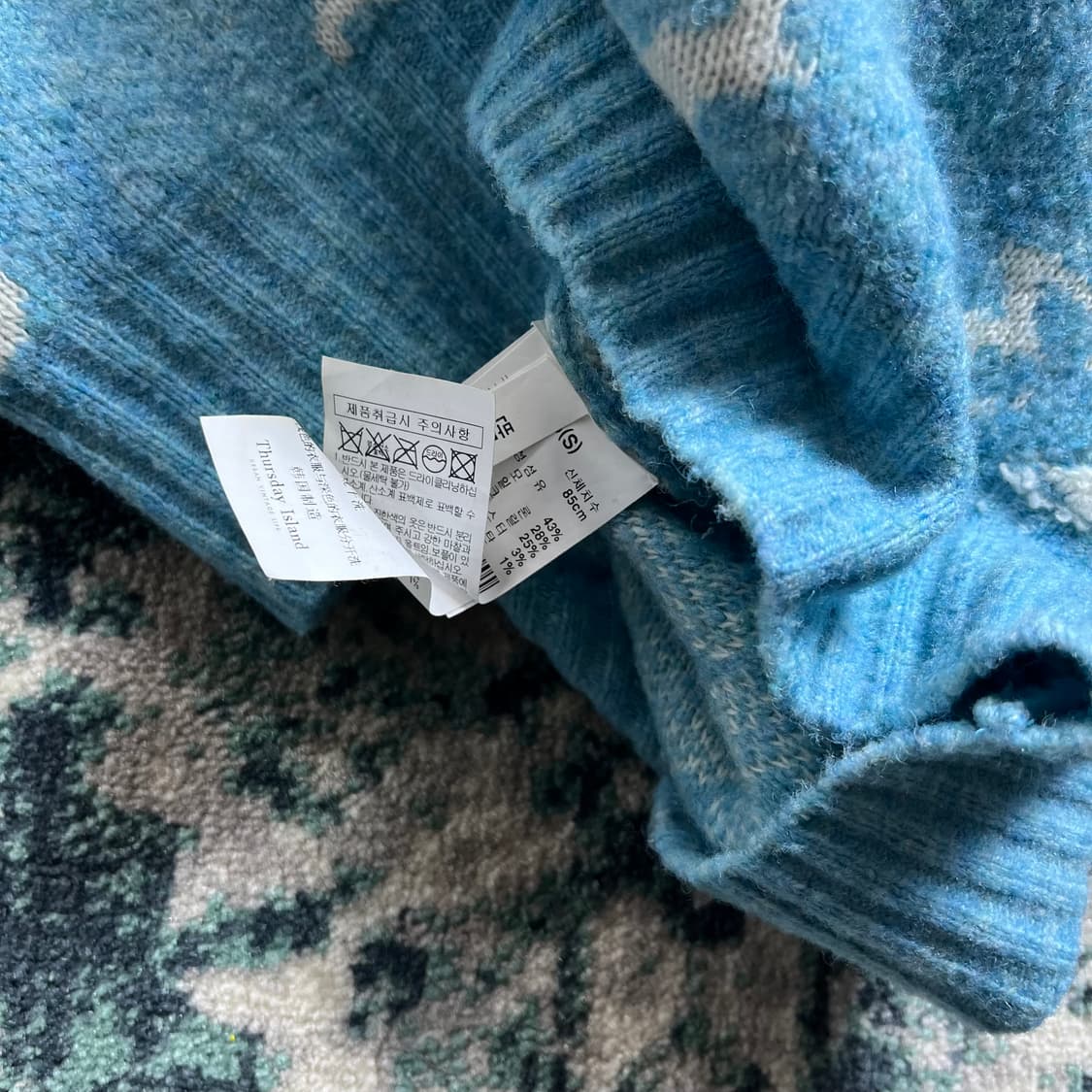 Thursday Island 써스데이 아일랜드 토드 셀비 자카드 니티 S 상품이미지5