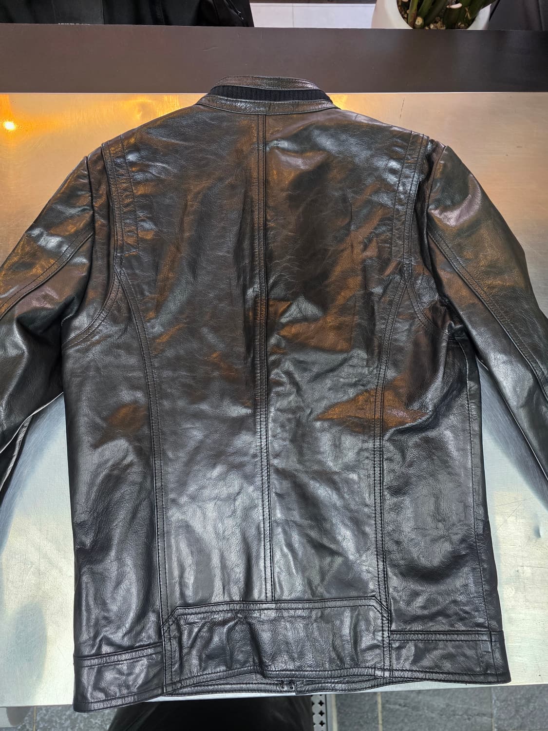 지오송지오 가죽더블 라이더자켓 L 상품이미지4