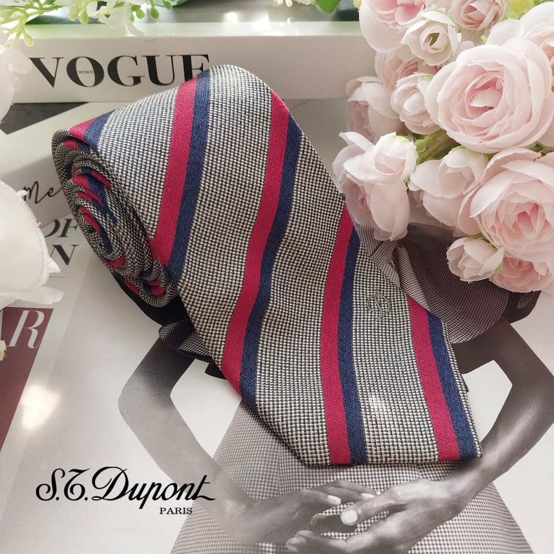 듀퐁 실크 그레이 스트라이프 슬림 넥타이 7.9cm A+등급 k1914
 상품이미지1