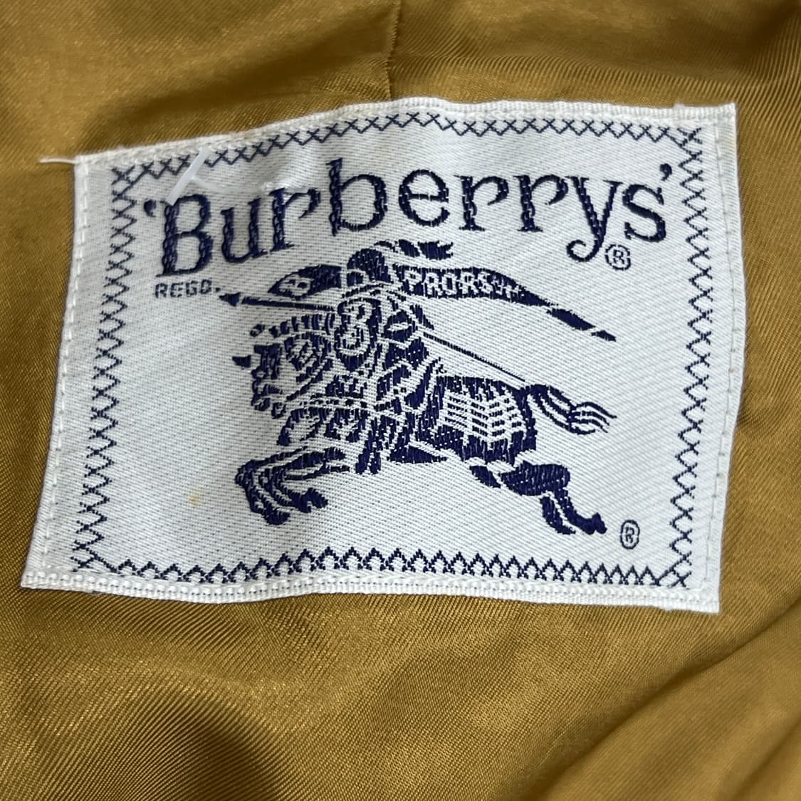 90's 버버리 빈티지 개버딘 더블 트렌치코트  상품이미지4