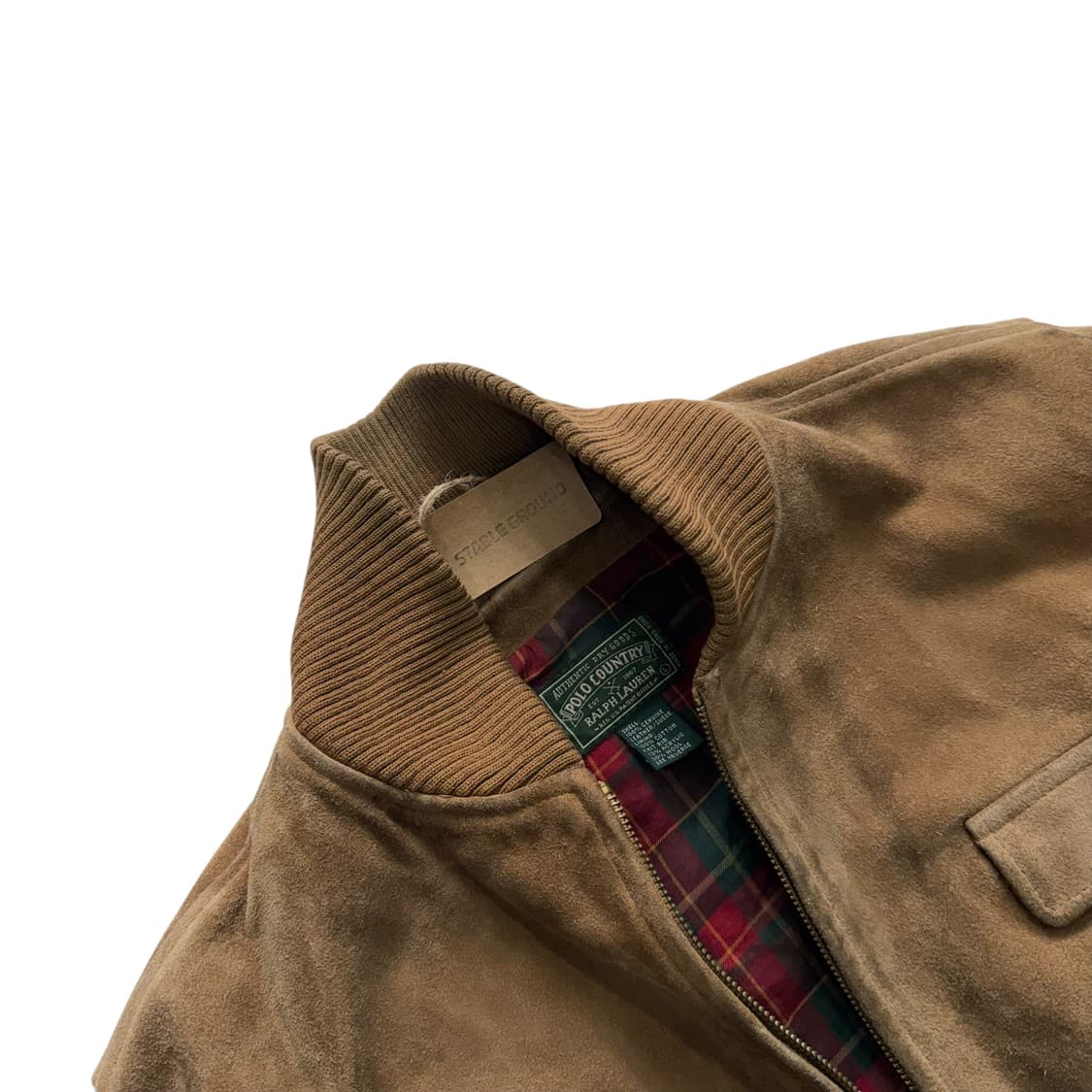 [105~] 90's 폴로 컨트리 스웨이드 봄버 자켓 상품이미지2