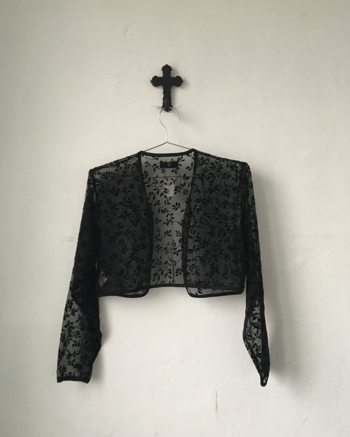 Pattern see through bolero 상품이미지2