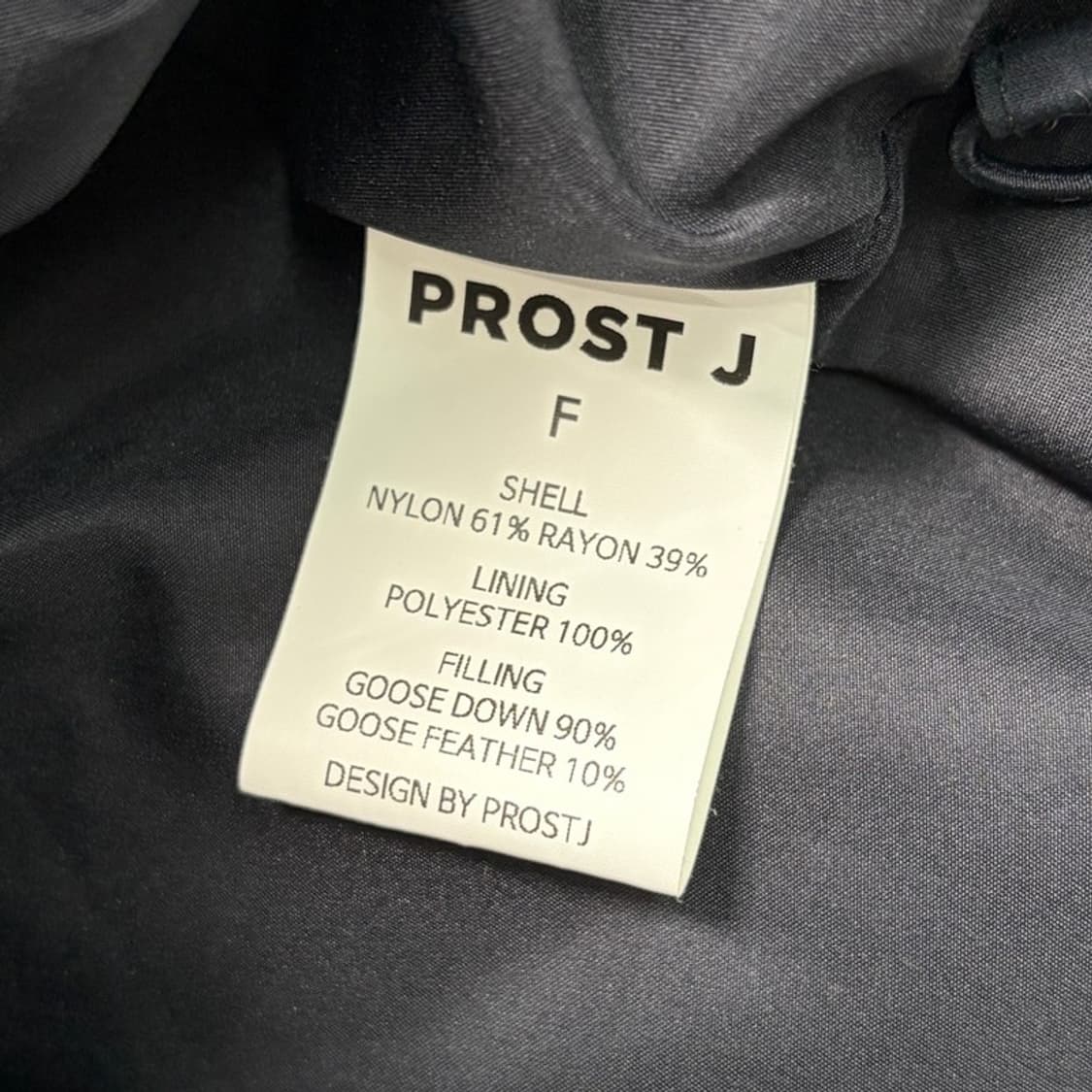 PROST J 구스다운 후드 숏 푸퍼 네이비 F 상품이미지5