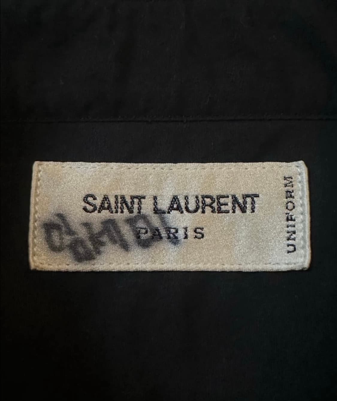 생로랑 SAINT LAURENT 코튼 셔츠 블랙F36 상품이미지5