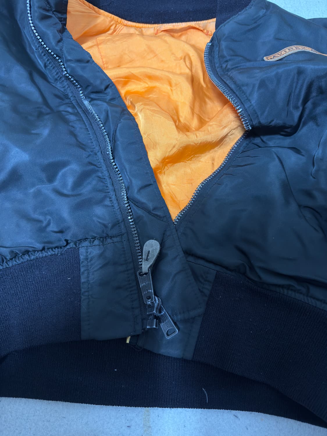 아비렉스 블랙 MA-1 항공 점퍼 상품이미지4