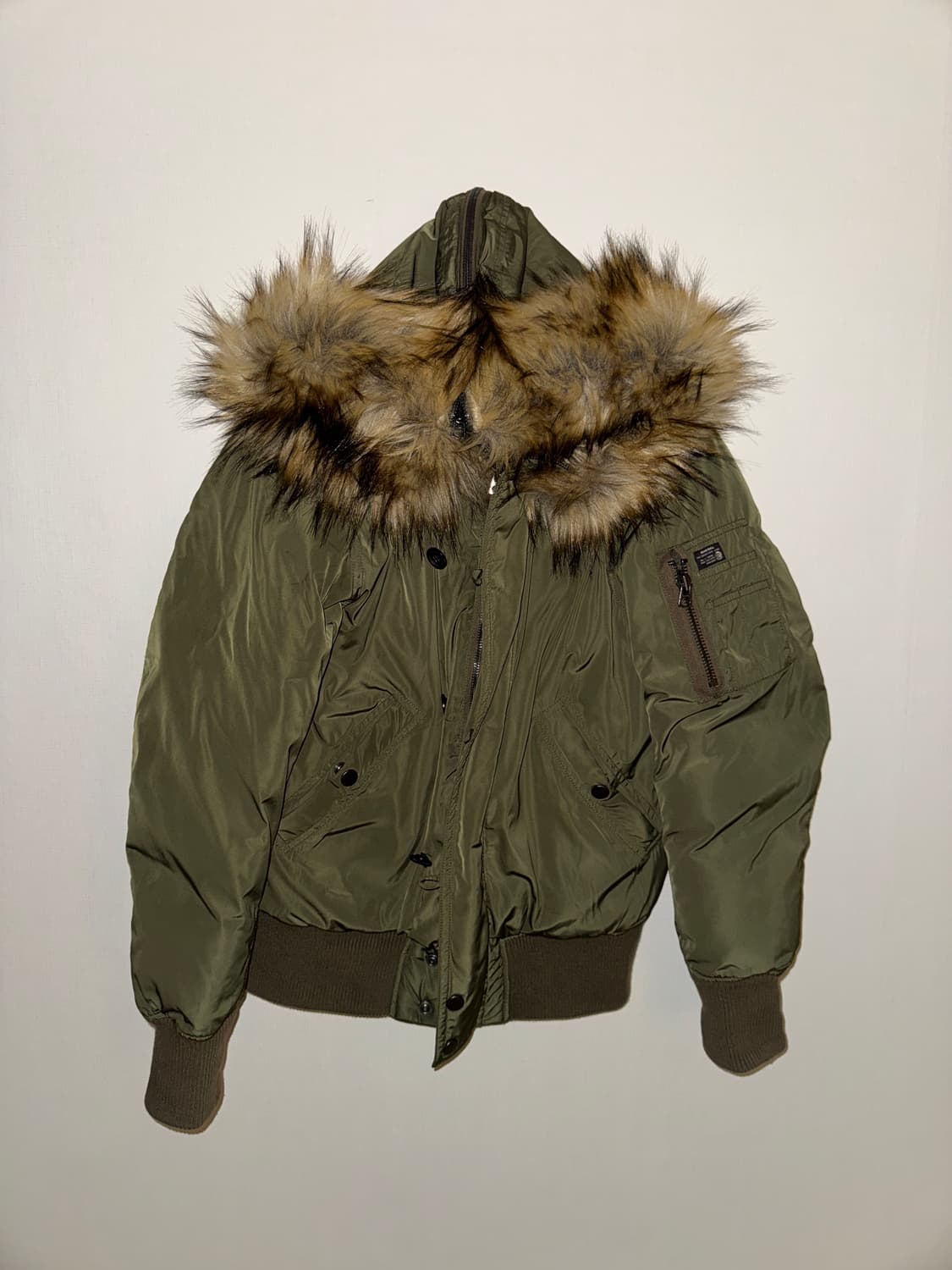 디젤 퍼 후드 봄버자켓 상품이미지1