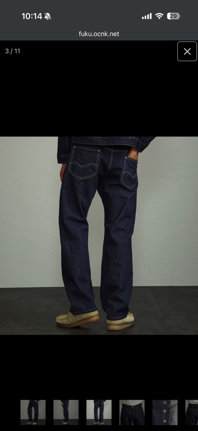 Lee japan) 100주년 기념 카우보이 데님팬츠 상품이미지10