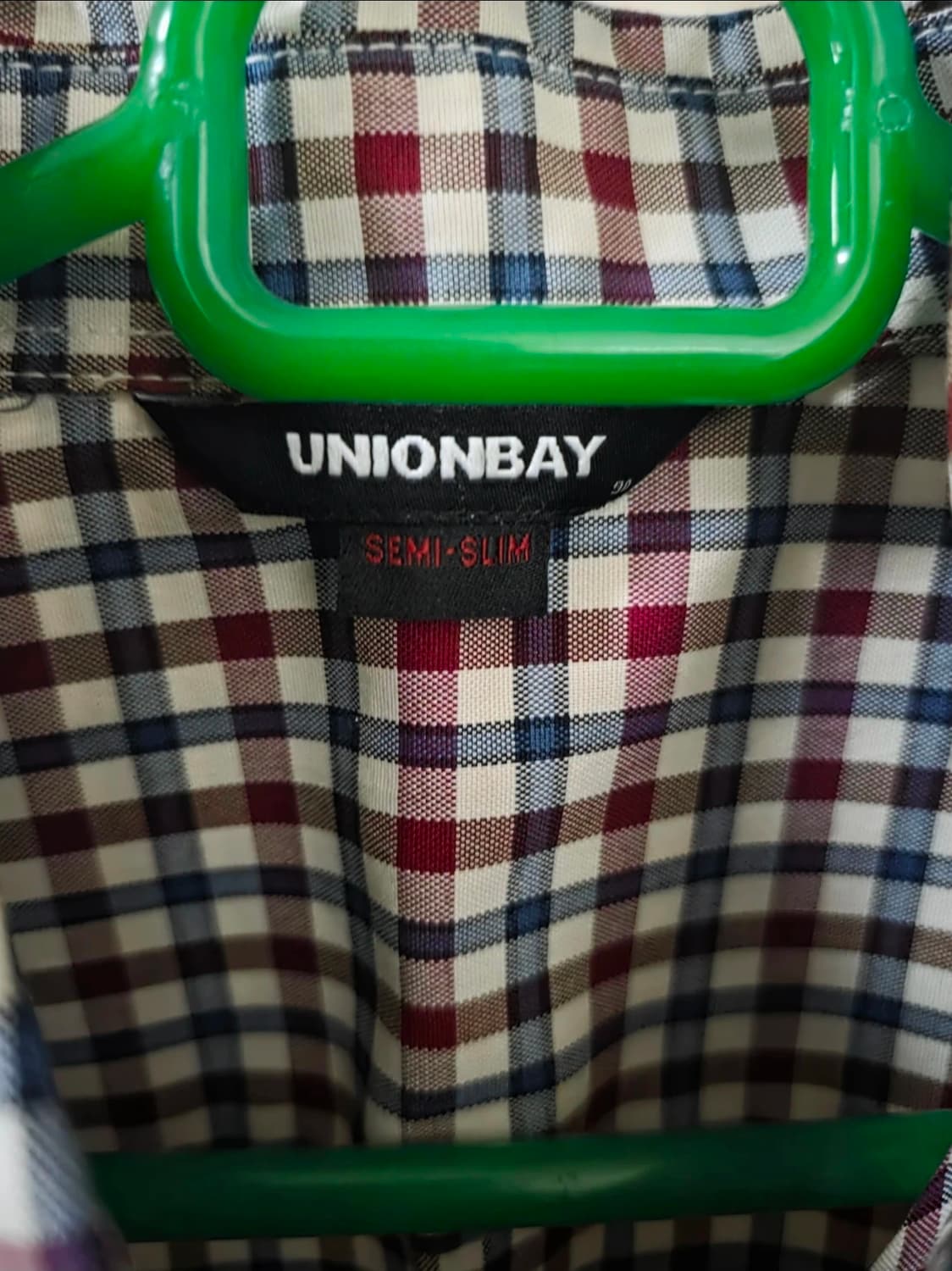 유니온베이(UNIONBAY) 세미 슬림 체크 셔츠 (90) 상품이미지3