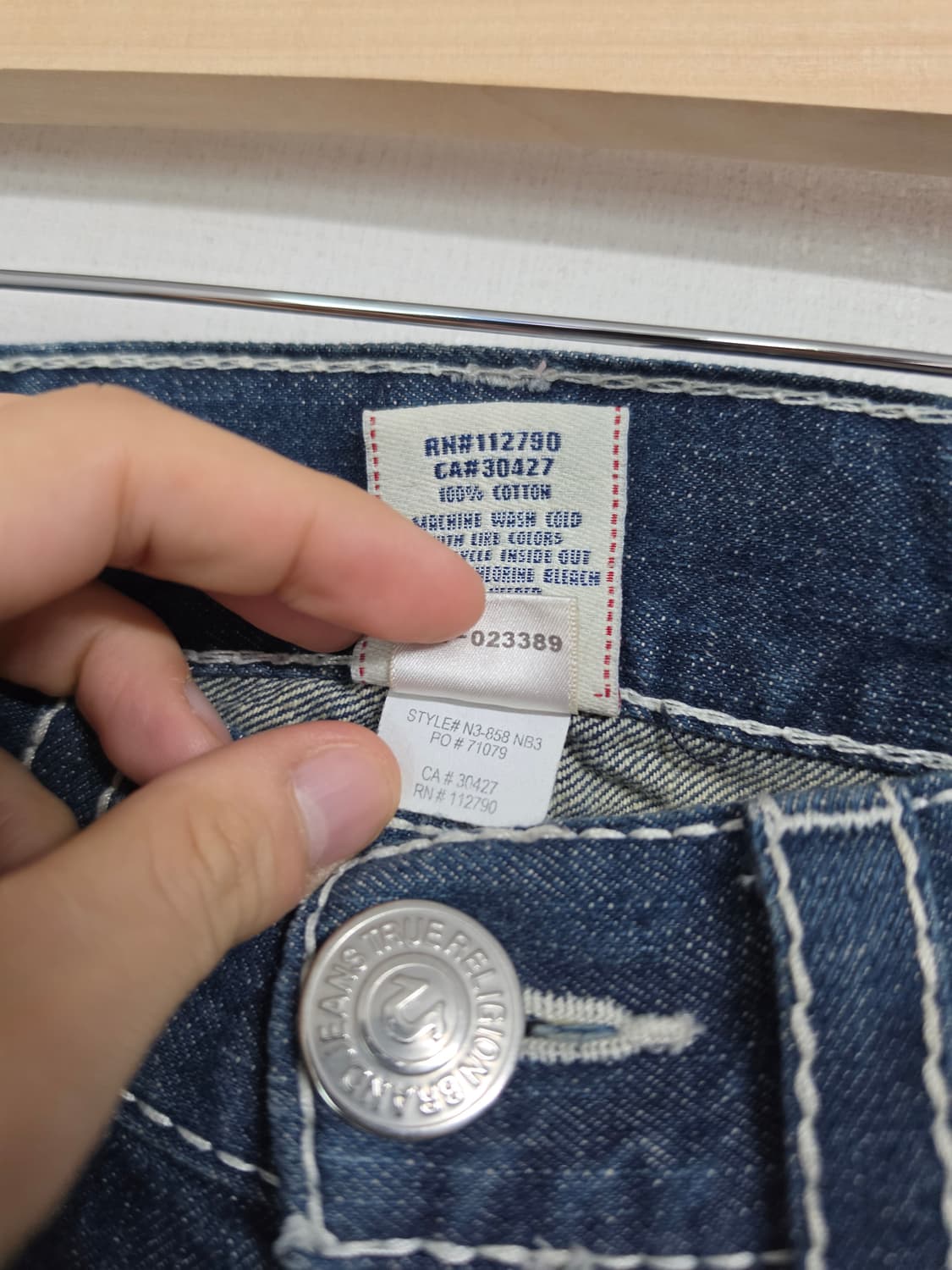 트루릴리젼 BILLY  데님팬츠 32 상품이미지3