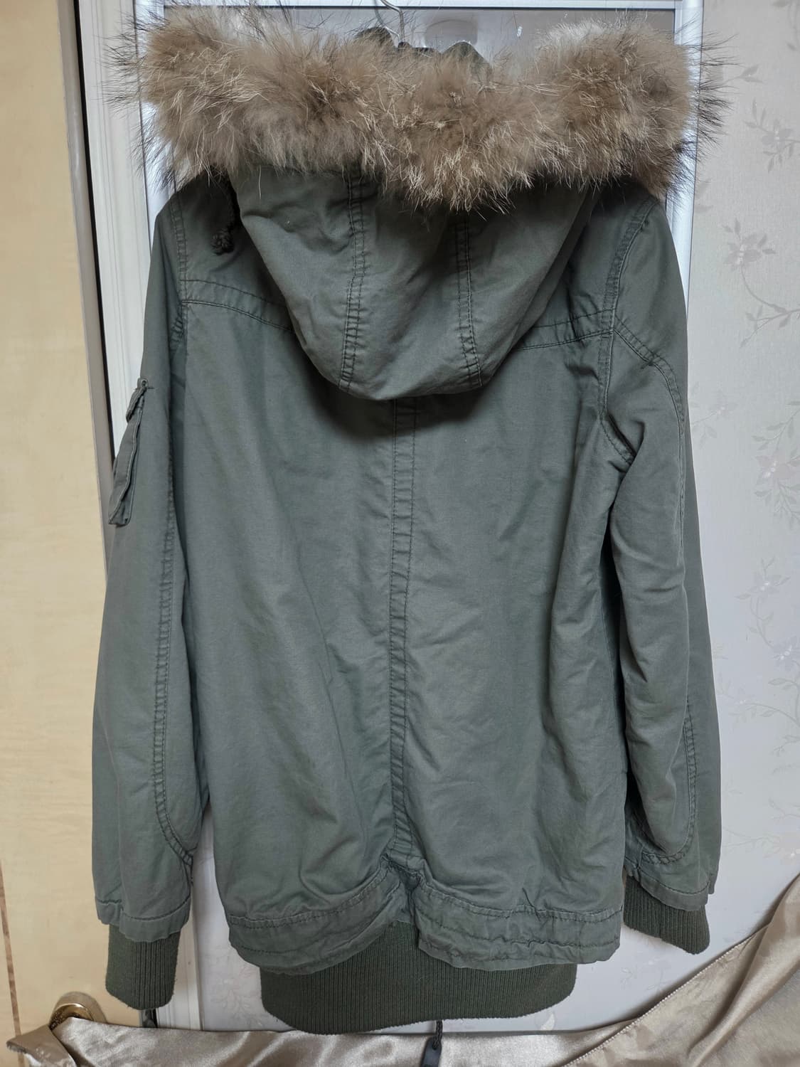 빈티지 카키 퍼야상 점퍼y2k 상품이미지3