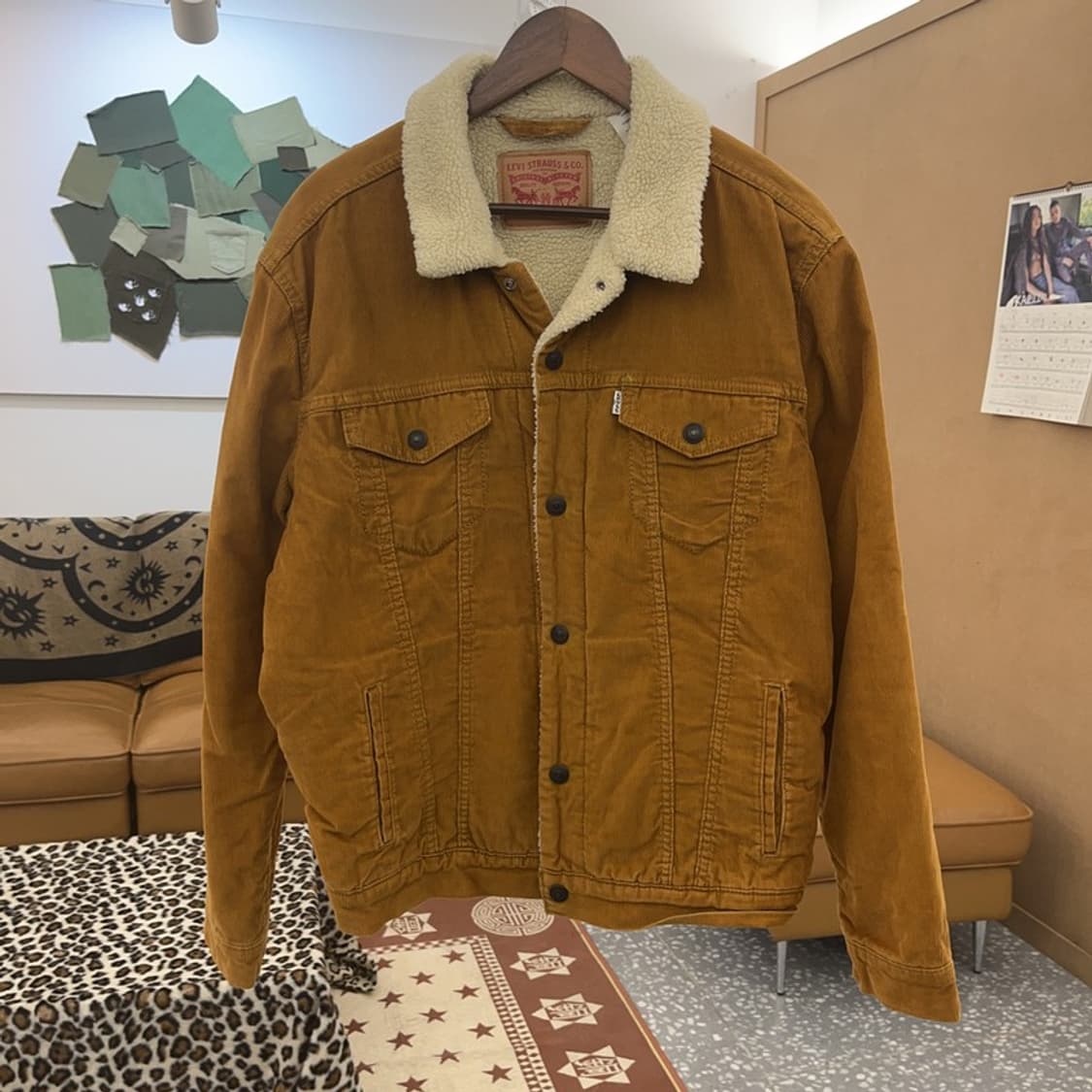 리바이스 양털 쉐르파 코듀로이 워크 자켓 L C09417 상품이미지3