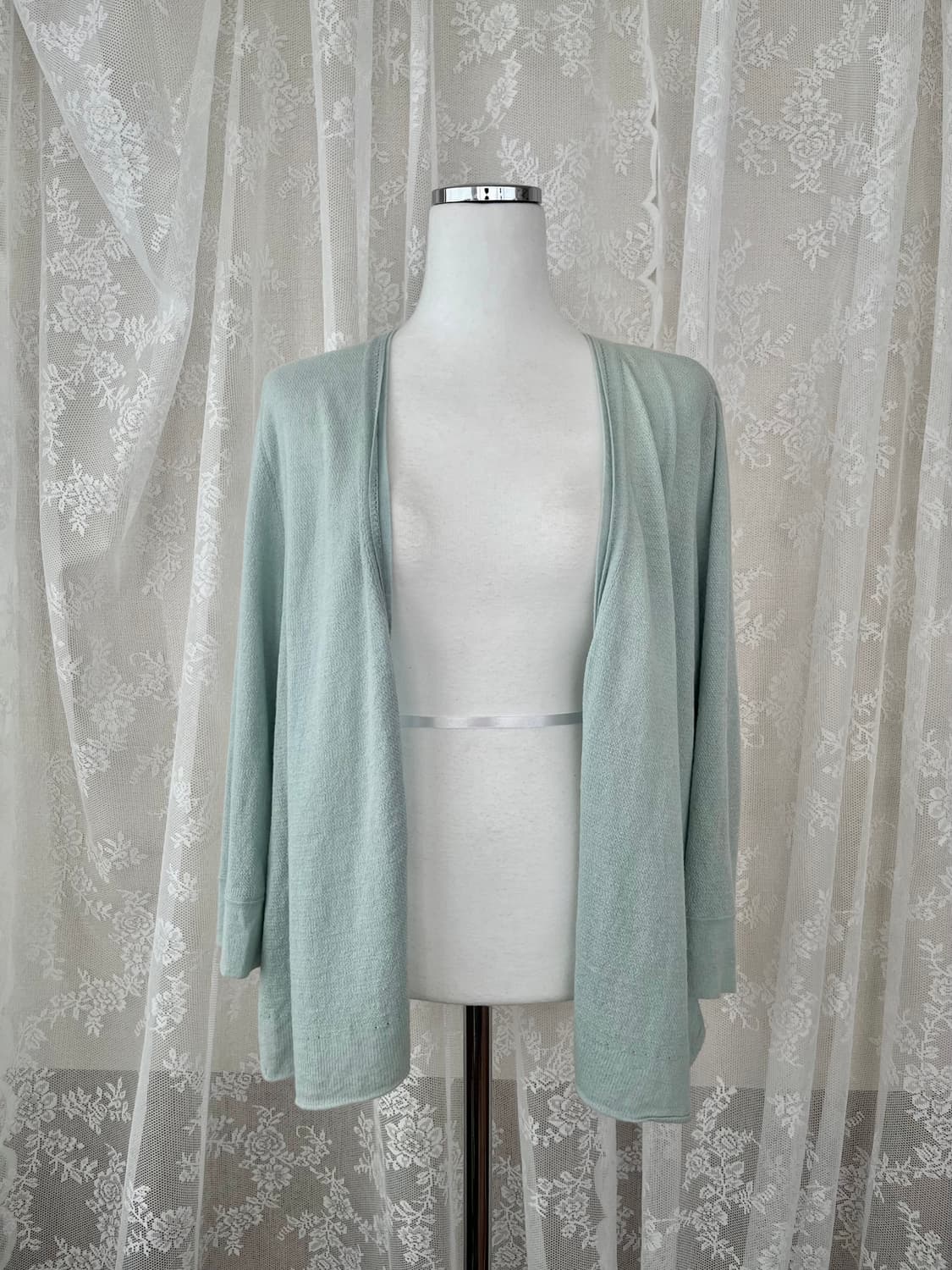 F) 한섬 SJSJ 플리츠 린넨 가디건 민트 상품이미지4