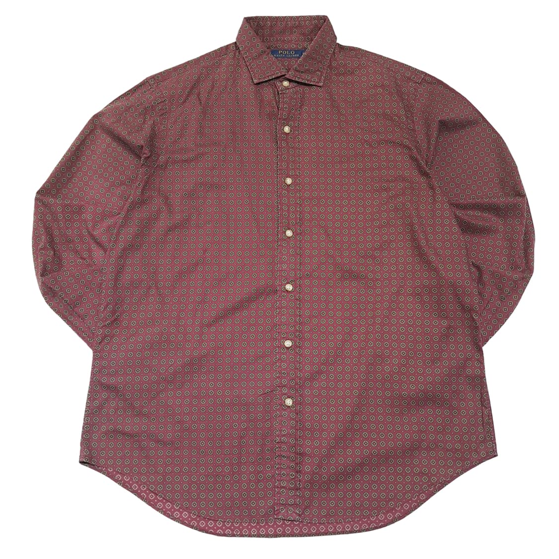 CK131 L 폴로 90s 메달리온 버건디 셔츠 남방 상품이미지1