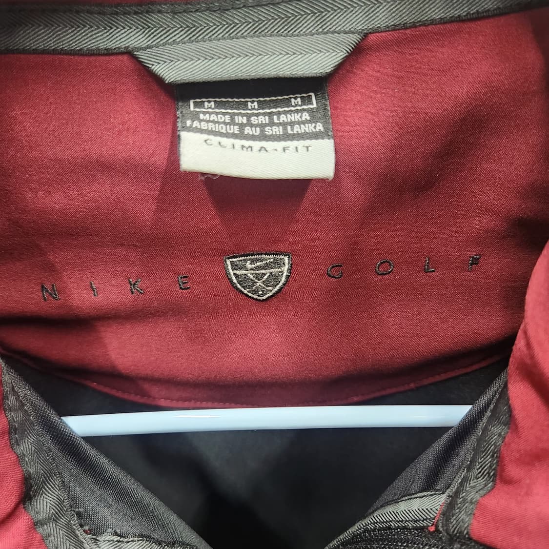 올드스쿨 나이키골프 버건디 로고 투웨이 바람막이 L 상품이미지4
