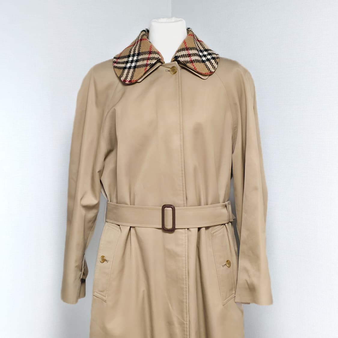 [교환 OK] 버버리 클래식 체크 카라 트렌치 코트 상품이미지2