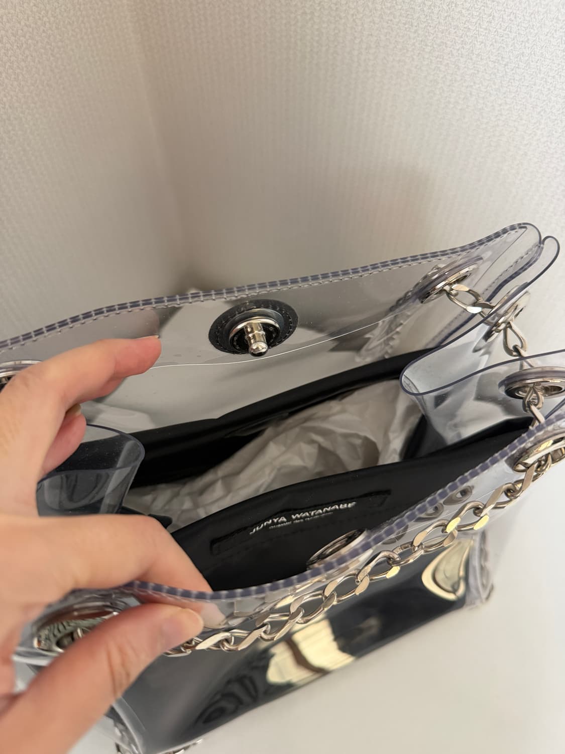 준야와타나베 PVC 체인백 상품이미지2