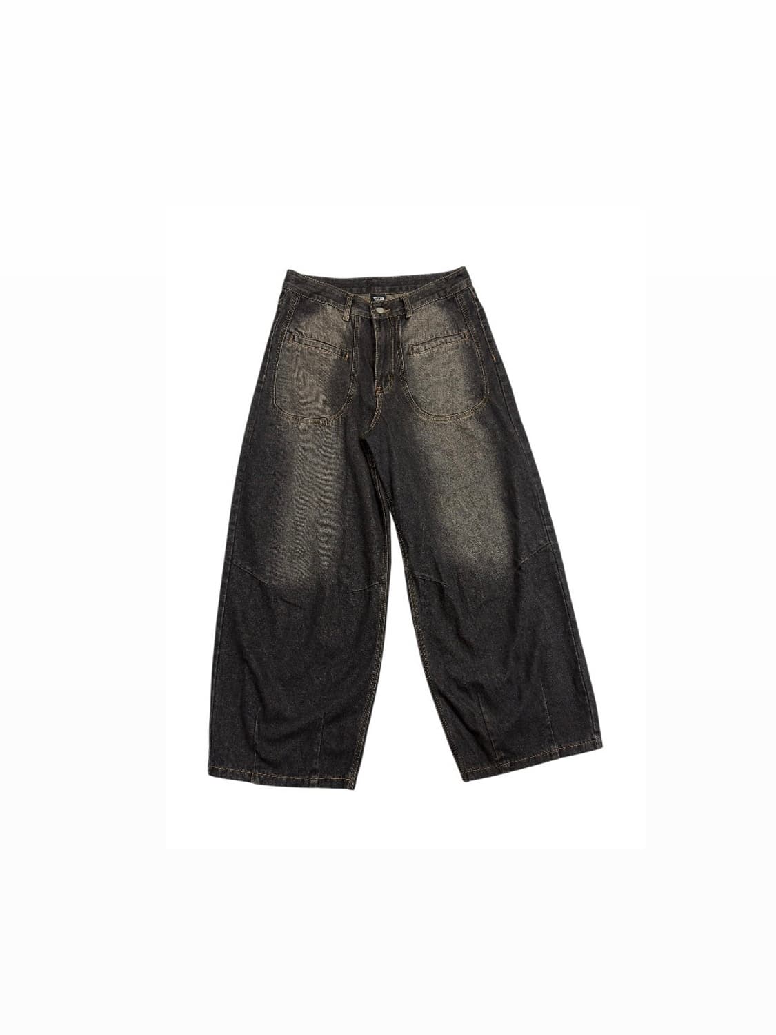 트릴리온 와이드 워싱 데님 팬츠 상품이미지2