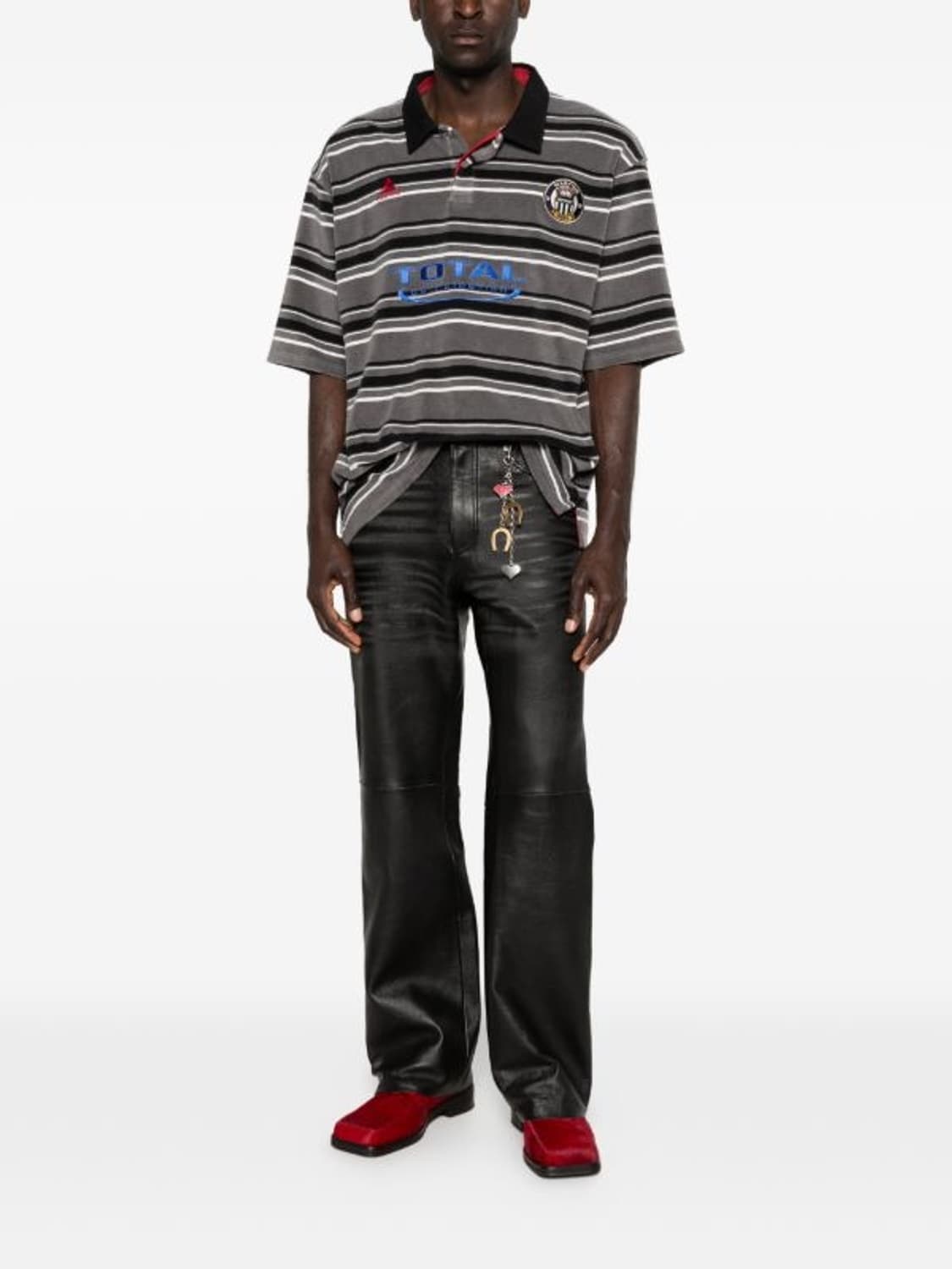 [S,M]마틴로즈 26ss 스트라이프 폴로 티 상품이미지3