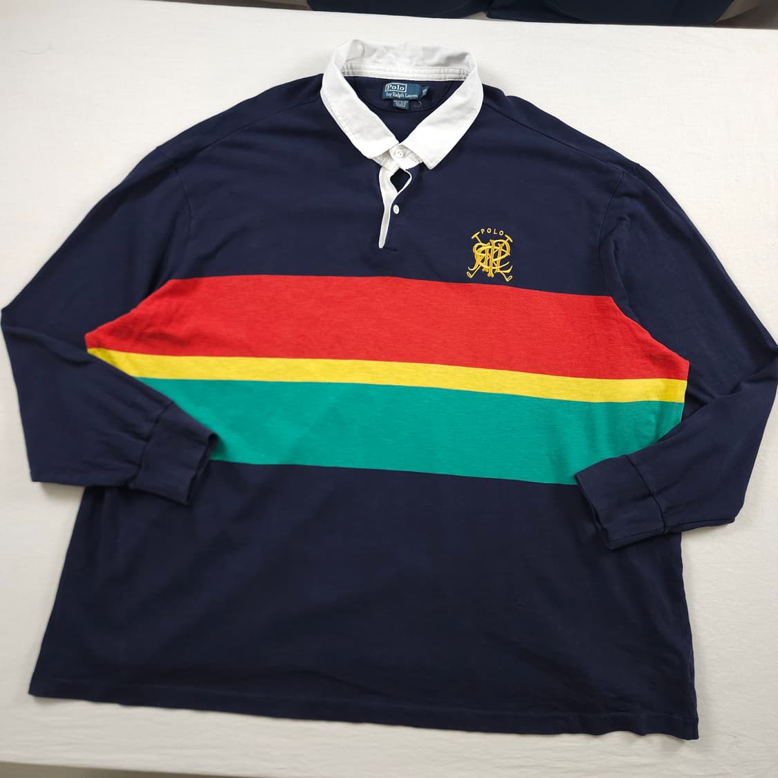 (6XB) 폴로 랄프로렌 무지개 럭비티 빅사이즈 상품이미지2