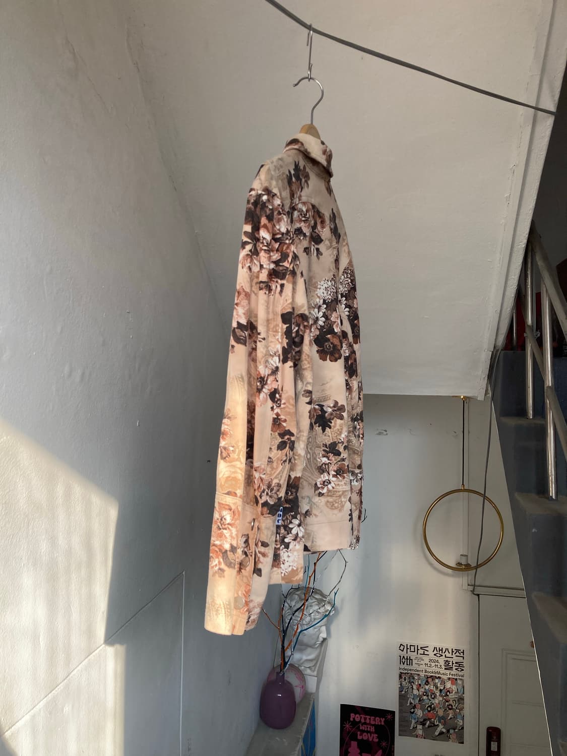 보들보들 벨벳 플라워 프린팅 자켓 상품이미지8