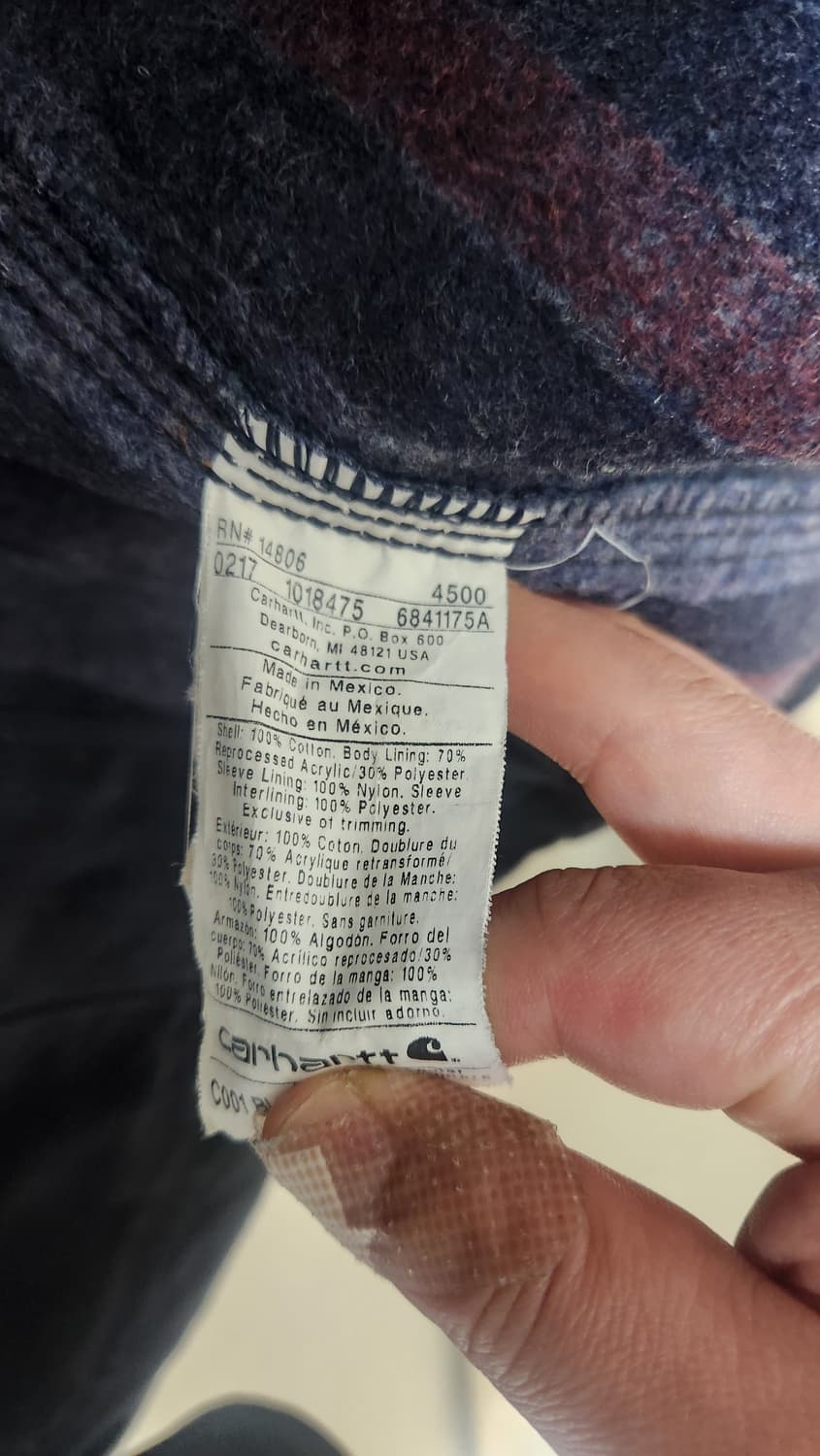 칼하트 블랙 초어자켓 블랙 L 105-110 상품이미지5