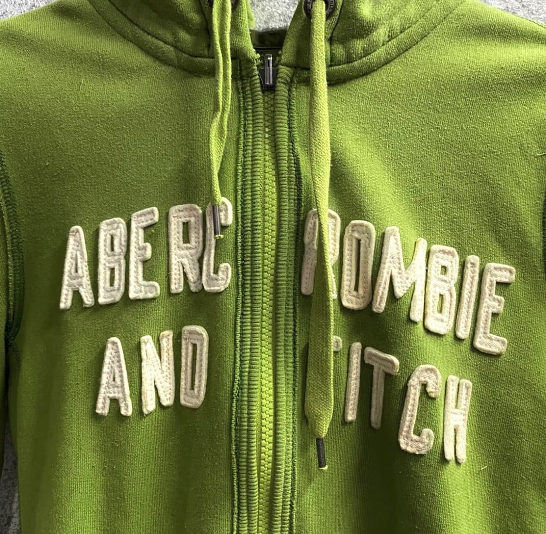 Abercrombie y2k spellout hoodie zip-up 상품이미지2