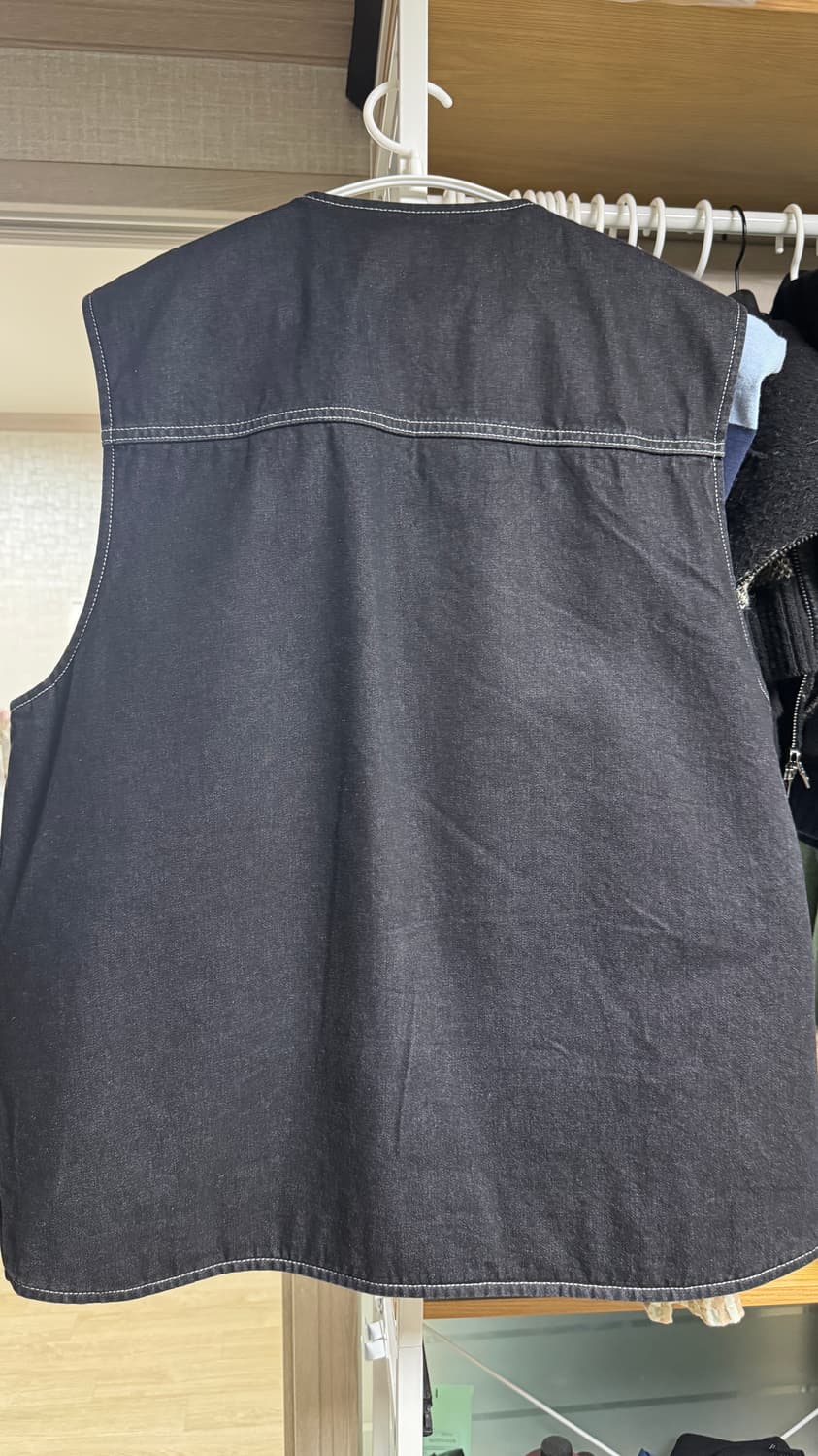 L)CARHARTT WIP CHORE VEST BLACK ONE WASH 상품이미지2