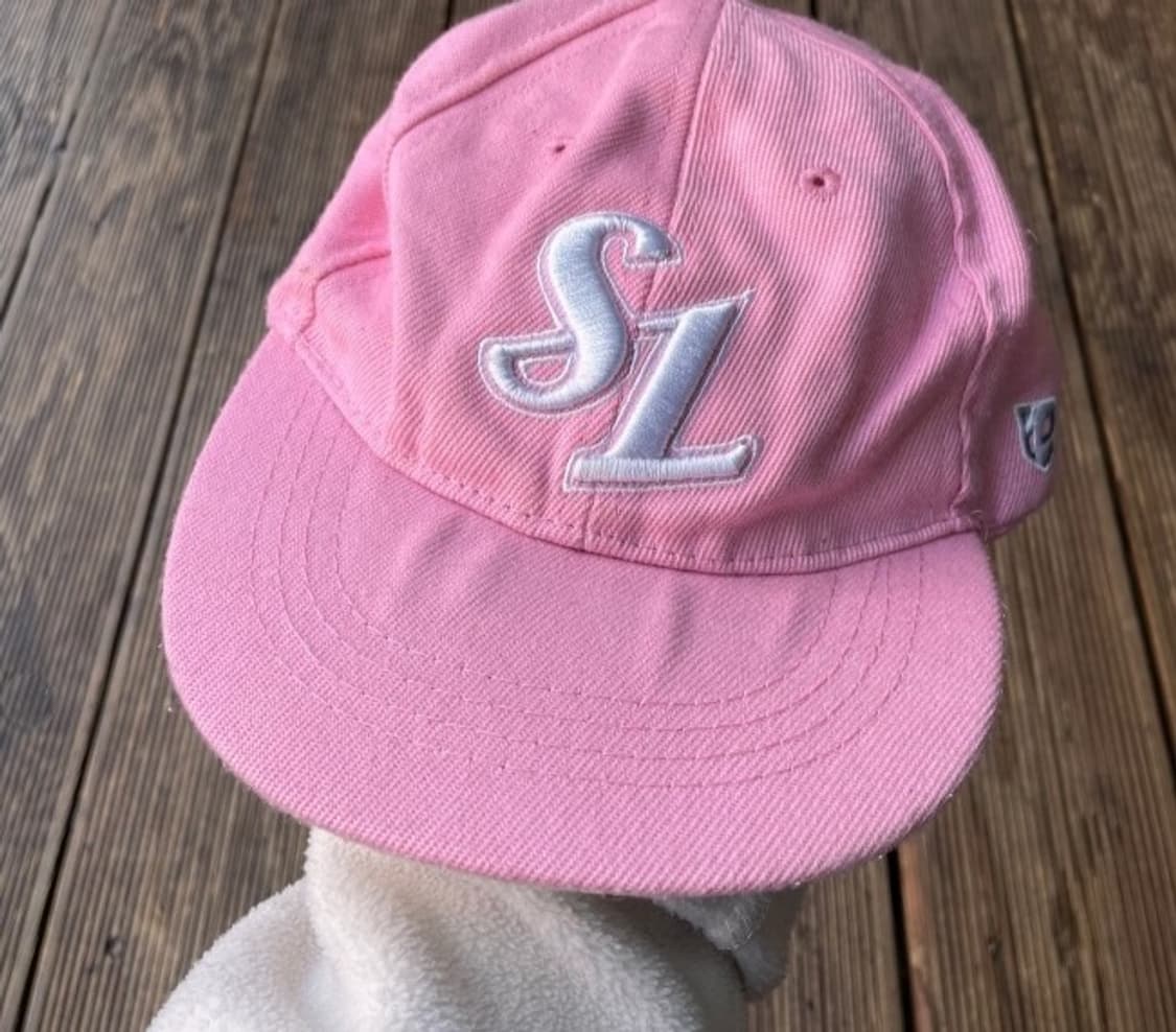 핑크색 SL 볼캡 모자 상품이미지1
