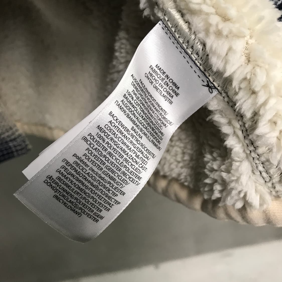 폴로 랄프로렌 체크 쉐르파 셔츠 L 상품이미지6