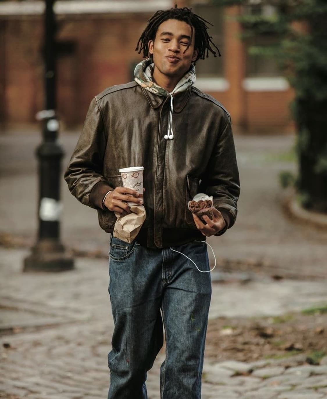 80's USA Made 아비렉스 A2 레더 봄버 자켓 고트스킨 상품이미지3