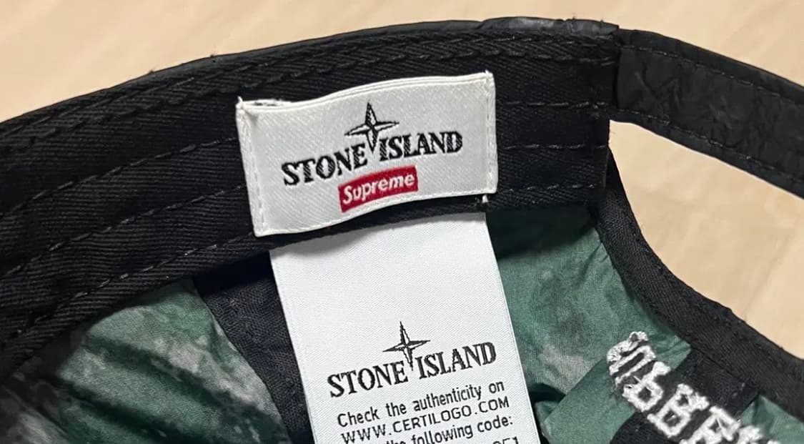 슈프림 x 스톤아일랜드 페인티드 볼캡 상품이미지4