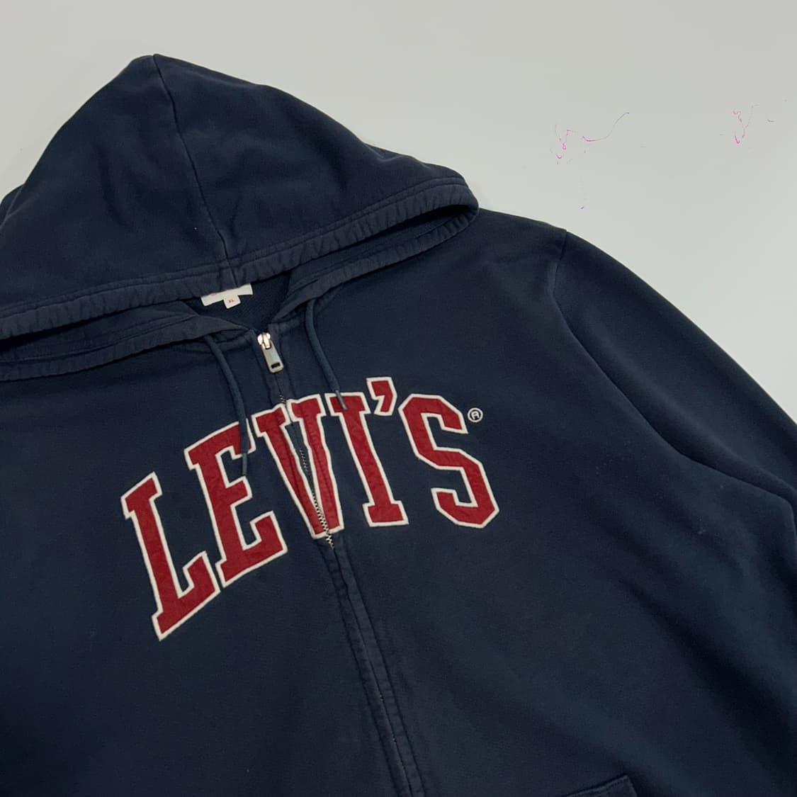 Levis 리바이스 레드 로고 네이비 후드집업 상품이미지4