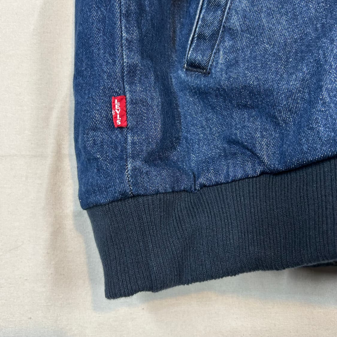 M) 리바이스 프리미엄 데님 블루종 봄버 시어링 자켓 상품이미지4