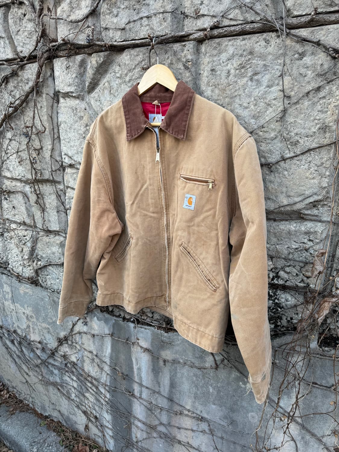 80s 칼하트 빈티지 6qlj 하드페이딩 디트로이트 워크 자켓 상품이미지3